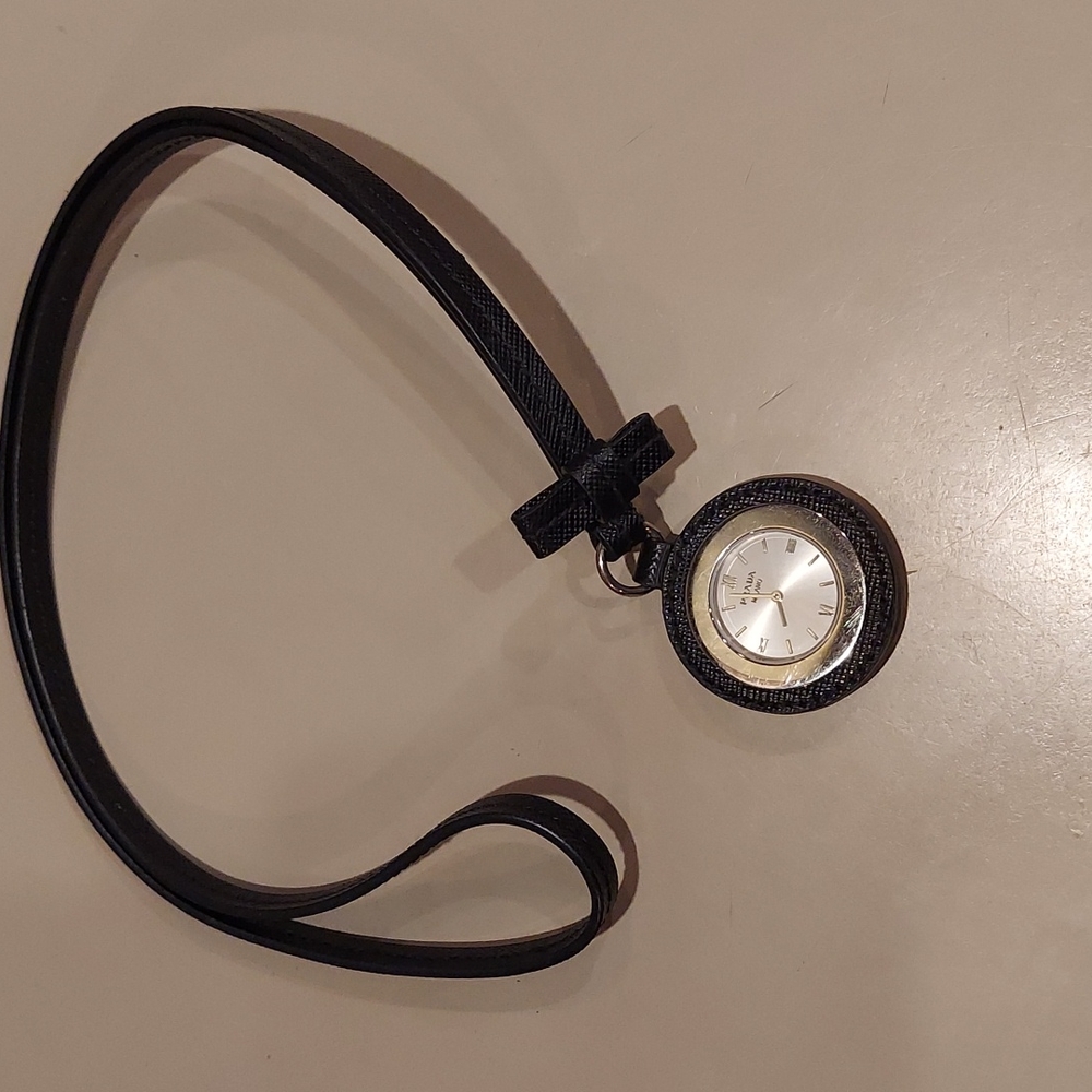 Genuine Prada pendant watch.